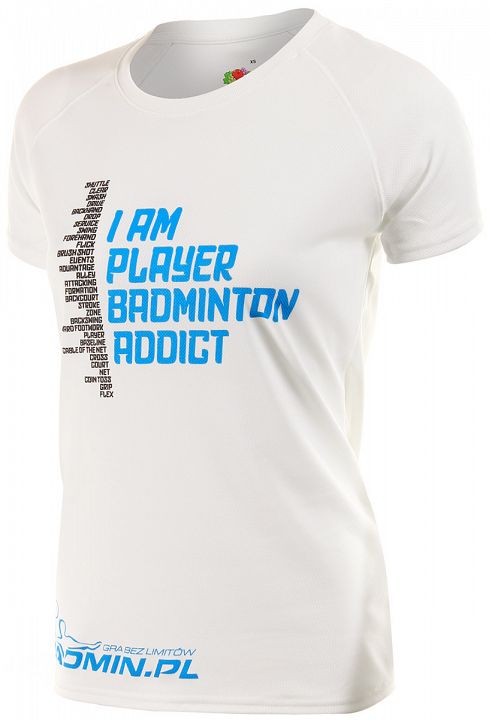 Fruit Of The Loom Badminton Addict Biała